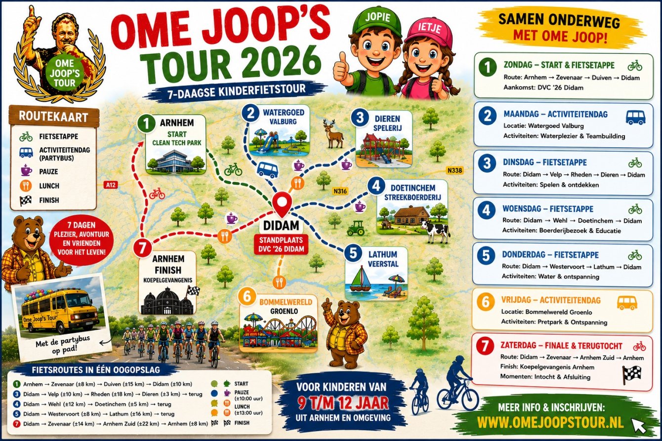 Routeschema OJT 2026